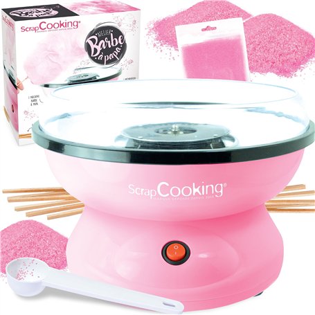 ScrapCooking - Machine Barbe à Papa - Kit Complet pour faire Barbes à Papa Maison : Avec Sucre