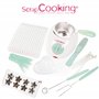 ScrapCooking - Atelier Chocolat - Appareil Fondue à Chocolat avec Accessoires - Coffret 33 Éléments pour Fabrication Chocolats M