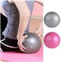 Sun & Sia - Lot de 2 Ballons de Yoga et Fitness Taille 25 cm Rose et Gris - Pour Enfants et Adultes - Résistants et Multi-usages