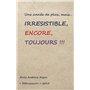 CIT-1006 Carte Citation sur papier naturel fibré avec Enveloppe "Une année de plus mais IRRÉSISTIBLE ENCORE TOUJOURS" Aloïs Anto