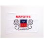 AZ FLAG - Drapeau Mayotte - 45x30 cm - Pavillon Mahorais - France 100% Polyester Avec Deux Cordelettes - 20g