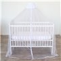 Lot ciel de lit + fleche de lit sur socle - DOMIVA - Moustiquaire pour lit blanc