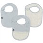 Lot x3 bavoirs - DOMIVA - 0-6 mois - Gaze de coton - Bleu vintage