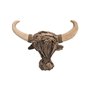 Tête de Buffle en Bois flotté 50cm. Décoration Murale.