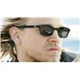 KD's X 1129 - Lunettes de soleil sportifs et motards - homme & femme - s'adaptent sous casque moto vélo ski - Verres turquoises 