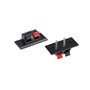 Adaptout X3 Bornier 2 Voies pour Enceinte Haut Parleur Connecteur à Boutons Poussoirs Amplificateur Facade Vissable Adaptateur M