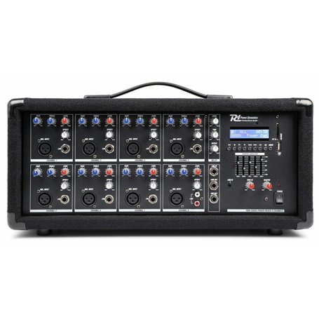 Power Dynamics PDM-C805A Table de Mixage Amplifiée 800 Watts - 8 Canaux