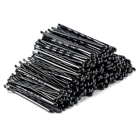 PARENCE.- Lot de 144 Epingles à cheveux Standard Noir - Barrettes Cheveux en Acier