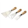 PARENCE.- Lot de 3 Spatules de Bricolage – Acier au Carbone et Manche en Bois | Spatules pour Enduit