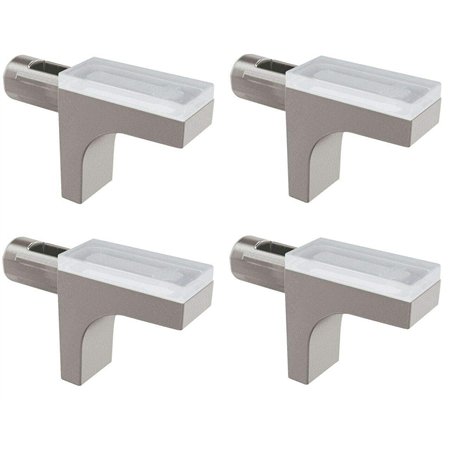 cyclingcolors 4x taquet étagère 5mm avec protection silicone antidérapant tablette verre meuble table basse vitrine cuisine