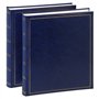 Lot de 2 albums traditionnels jumbo 100 pages pour 500 photos 10x15 - Bleu