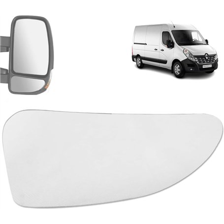 Autocraft Glace de Rétroviseur Inférieur AVANT DROIT (Partie du Bas) compatible pour Master 3 (III) Movano B (II) NV400 (à parti