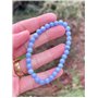 Felicidade Bracelet Calcédoine Bleue – Pierre Naturelle Apaisante 6mm – Bijou Lithothérapie Femme & Homme – Cadeau Bien-Être Émo