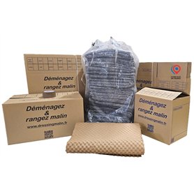 Kit déménagement T1 – 27 pièces : 10 cartons standard 55x35x30 cm (57L)
