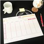 Bloc programme semaine 7 jours - planner A4 pour travail, étude ou organisation familiale. Semainier A4 -Organisateur tableau co