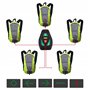 LEDWARNING Sac à dos 15L à Leds réfléchissant avec Signalisation de Direction pour Vélo et Trottinette. Télécommande et USB rech