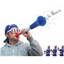 Grande Trompette Vuvuzela France de 59 cm Puissance Bleu Blanc Rouge. Accessoire pour Le Football et Les Célébrations Sportives.