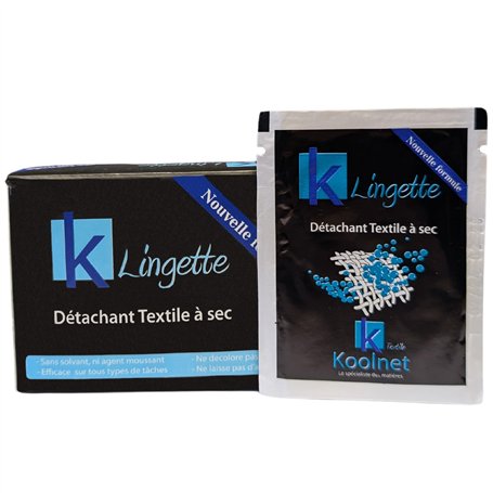K Lingette - x20 Lingettes Nettoyantes à Sec pour Vêtements