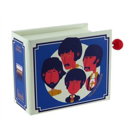 Lutèce Créations Boîte à musique/boîte musicale à manivelle en carton en forme de livre avec mécanisme musical de 18 notes (Réf: