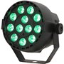 Ibiza - Pack de 8 Projecteurs ParLEDS PAR-MINI-RGB3 12x3W RGB 3-en-1 DMX Télécommande - Soirée Fête DJ Animation Prestation Écla