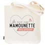 Manahia Totebag Maman - Je suis une Mamounette very Parfaite - 100% Coton - Sac Maman - Sac cabas - Cadeau Noël Maman - Annonce