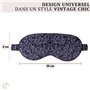 Ade'Soie Masque de sommeil soie de mûrier 22 Momme grade 6A, Lot de 2 en coffret cadeau, Masque de nuit soie bio pour femme et h