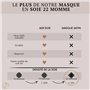 Ade'Soie Masque de sommeil soie de mûrier 22 Momme grade 6A, Lot de 2 en coffret cadeau, Masque de nuit soie bio pour femme et h
