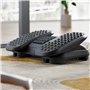 Repose-Pieds Ergonomique Ajustable avec Massage et Pédales Mobiles - Inclinaison Réglable +17°/-17°, Rouleaux de Massage Intégré