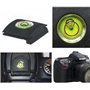Protège Griffe avec Niveau à Bulle. Cache Griffe Flash. Cache Sabot Flash pour Appareil Photo DSLR Canon Nikon Pentax Olympus Pa