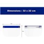 PROTEC&CO Visière Ecran Facial de Protection Pour Visage Transparente Adultes et Enfants