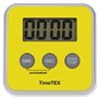 TimeTEX Horloge numérique compacte jaune - Chronomètre avec minuterie précise en quelques secondes - Silencieux - Avec signal d'