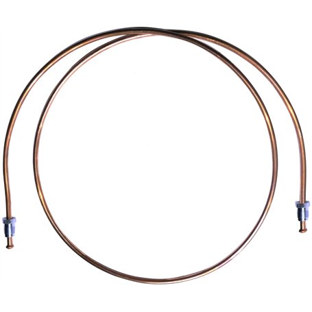 AERZETIX: Conduite de Freins Tuyau Tube en cuivre Ø4.76mm avec raccords M10x1/M10x1 (90cm)