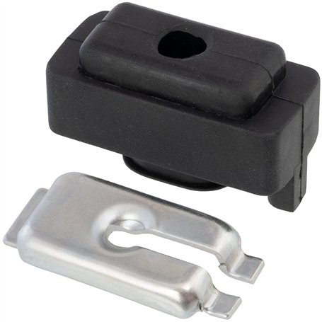 AERZETIX - C66709 - Kit de fixation du câble d'embrayage (2 pièces) avec support en caoutchouc - longueur: 46 mm - compatible av