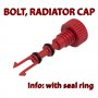 bouchon de radiateur avec bague d'étanchéité - matériau: en plastique - compatible avec numéros OE 000