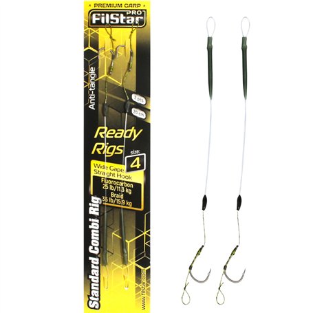 PRO FILSTAR Hameçon de pêche à la carpe Combi Rig Wide Gape N6