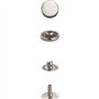 Prym 390363 Lot de 20 mini boutons pression de rechange 8 mm Argent