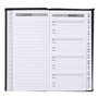 Idena 229016 - Set de porte-documents DIN 4, Set contient : 1 bloc, 1 carnet d'adresses, 1 carnet de notes, 1 calculatrice, noir