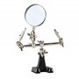 Weller WLACCHHB-02EU Outil Main Libre Avec Une Loupe Et 2 Pinces Crocodiles Pratique pour soudure
