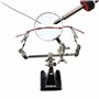Weller WLACCHHB-02EU Outil Main Libre Avec Une Loupe Et 2 Pinces Crocodiles Pratique pour soudure