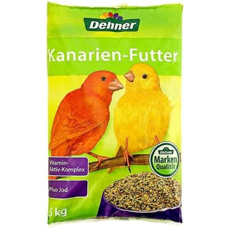Dehner Nourriture pour canaris avec Complexe vitaminé Actif et iode 5 kg