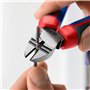 Knipex Pince à dénuder coupante de côté noire atramentisée, avec gaines bi-matière 160 mm 14 22 160