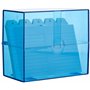 Wedo 2506303 Fichier A6 avec cartes + registre alphabétique 200 cartes Transparent Bleu