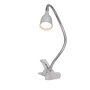 BRILLIANT lamp Anthony LED lampe à pince titane | 1x LED 2