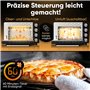 ProfiCook Mini-four 30L | Chaleur tournante + chaleur voûte et sole | avec tournebroche et pierre à pizza | 100°C - 230°C | avec