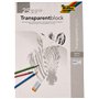 Rayher papier calque bloc de 25 feuilles de papier transparent format A3 80 g/m² papier translucide idéal pour dessiner ou repro