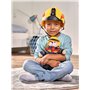 Simba 108101000 Casque de pompier Rosenbauer pour enfants, avec lampe de casque amovible, taille réglable, pour garçons et fille