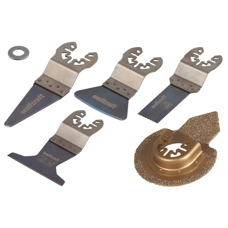 wolfcraft 3962000 Kit d'Accessoires pour outils multifonctions réparation de carrelage