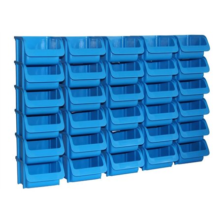 Hünersdorff 30 x boîtes de rangement - set en taille 1 - en polypropylène (PP) - idéal pour les systèmes d'organisation et de tr