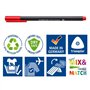 Staedtler Fineliner triplus 334 C10 Lot de 10 feutres fins ergonomiques avec pointe ultra fine de 0,3 mm, longue durée de vie, D
