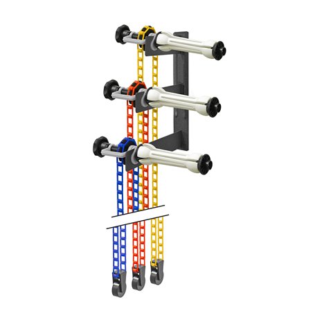 Bresser Système de Suspension pour Studio Photo MB-1 pour 3 Rouleaux de Fond pour Montage Mural ou au Plafond